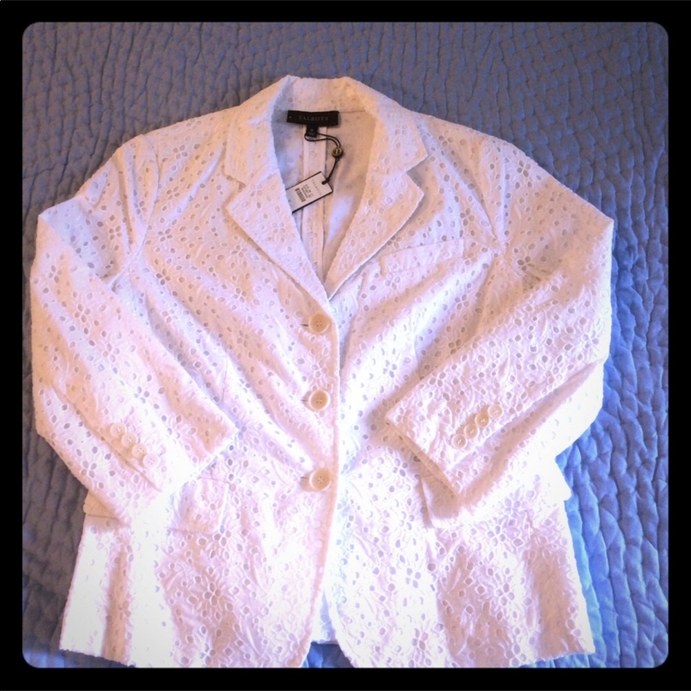 Lovely white eyelet summer jacket